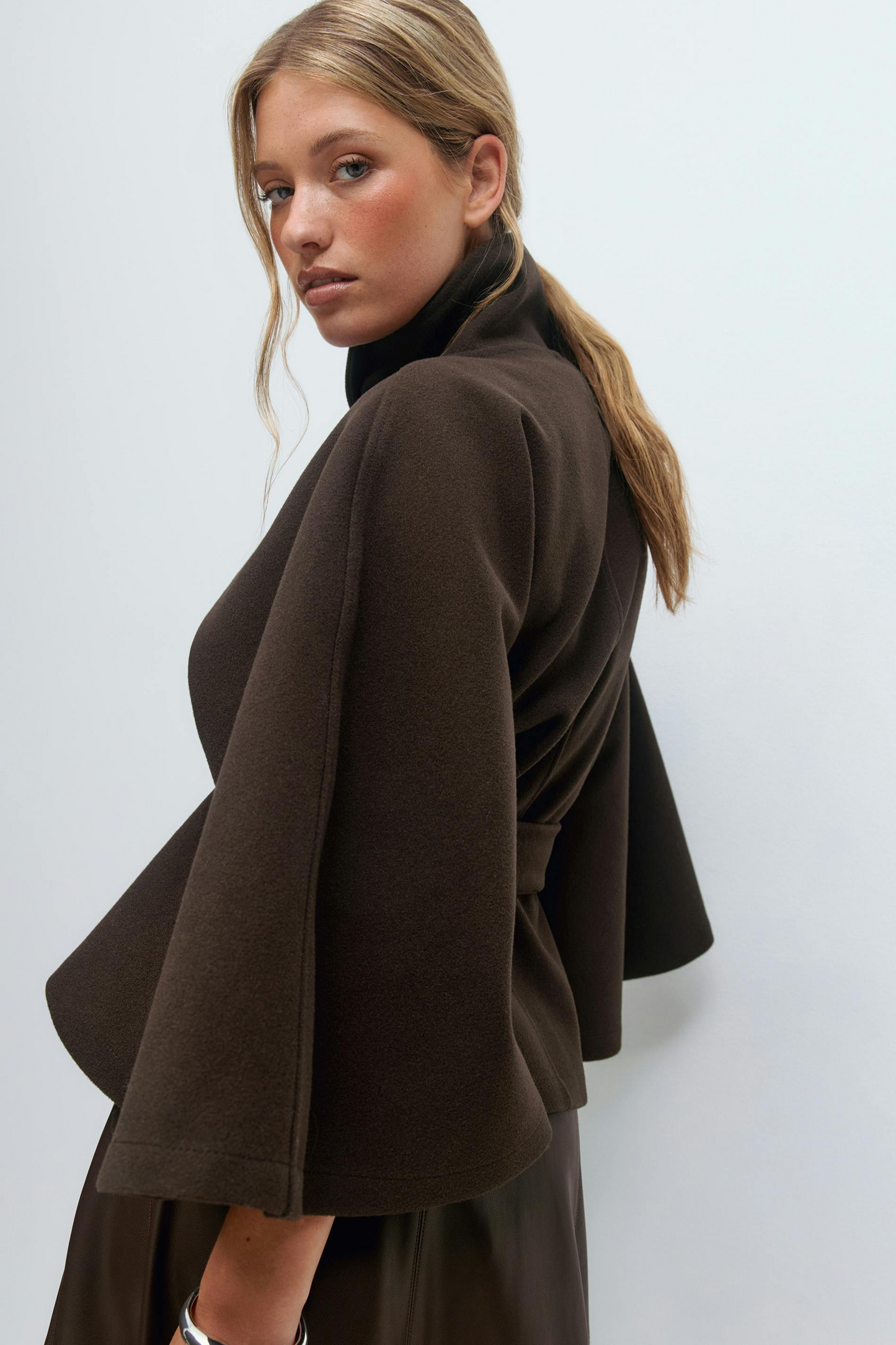 ELIZA | Belted Cape Jacket