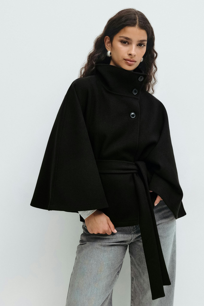 ELIZA | Belted Cape Jacket