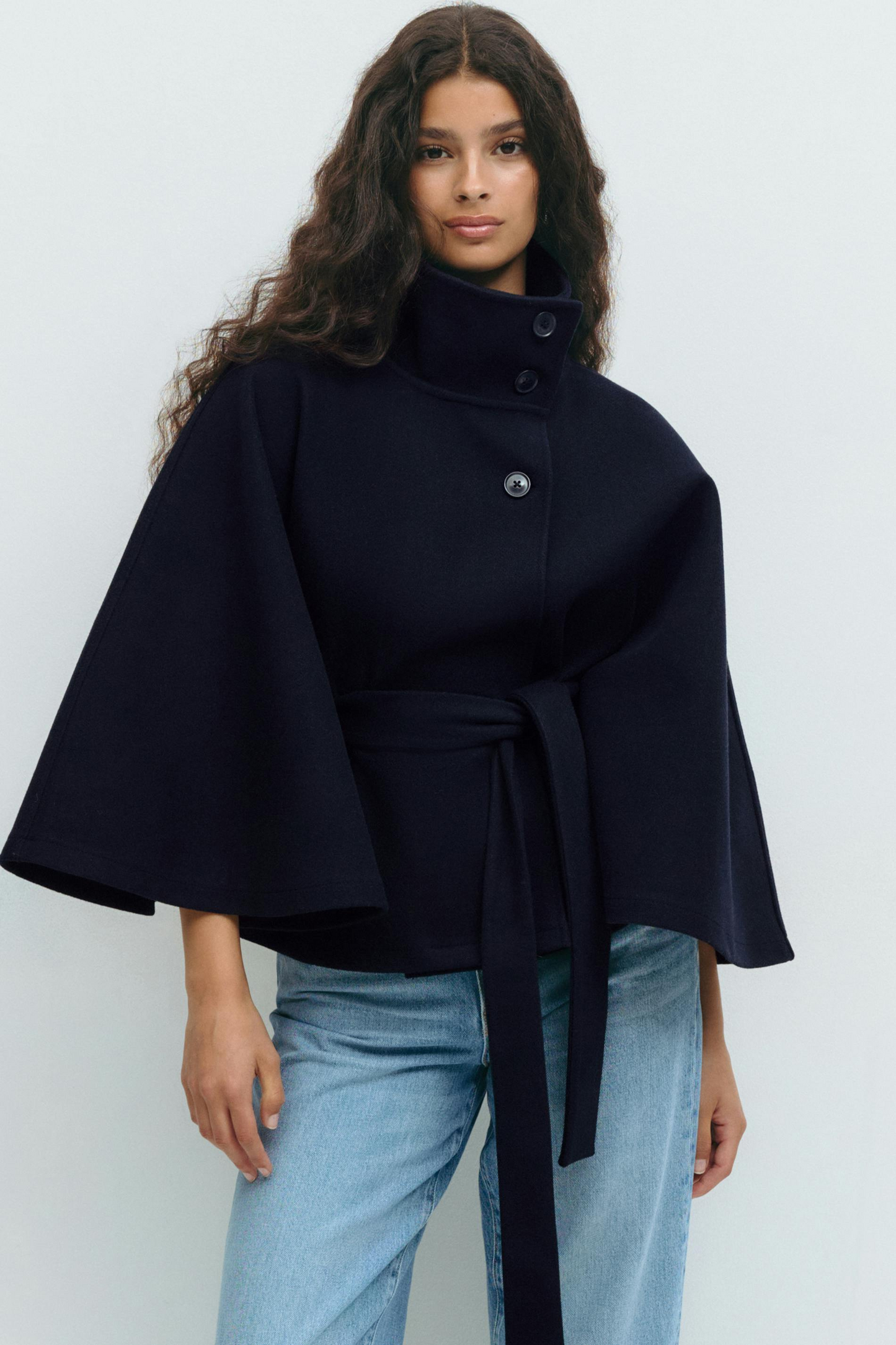 ELIZA | Belted Cape Jacket