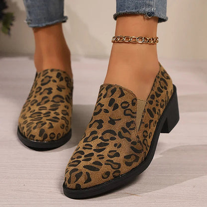 Angéla | Elegáns leopárdmintás mokaszin