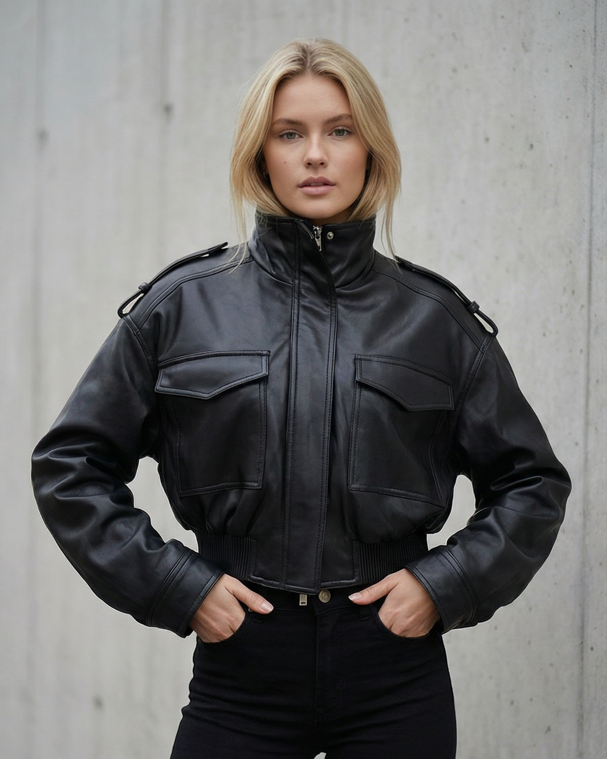 ELIZA | Atlas Cropped Bőrdzseki