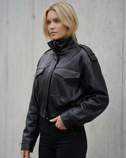 ELIZA | Atlas Cropped Bőrdzseki