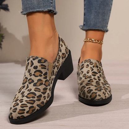 Angéla | Elegáns leopárdmintás mokaszin