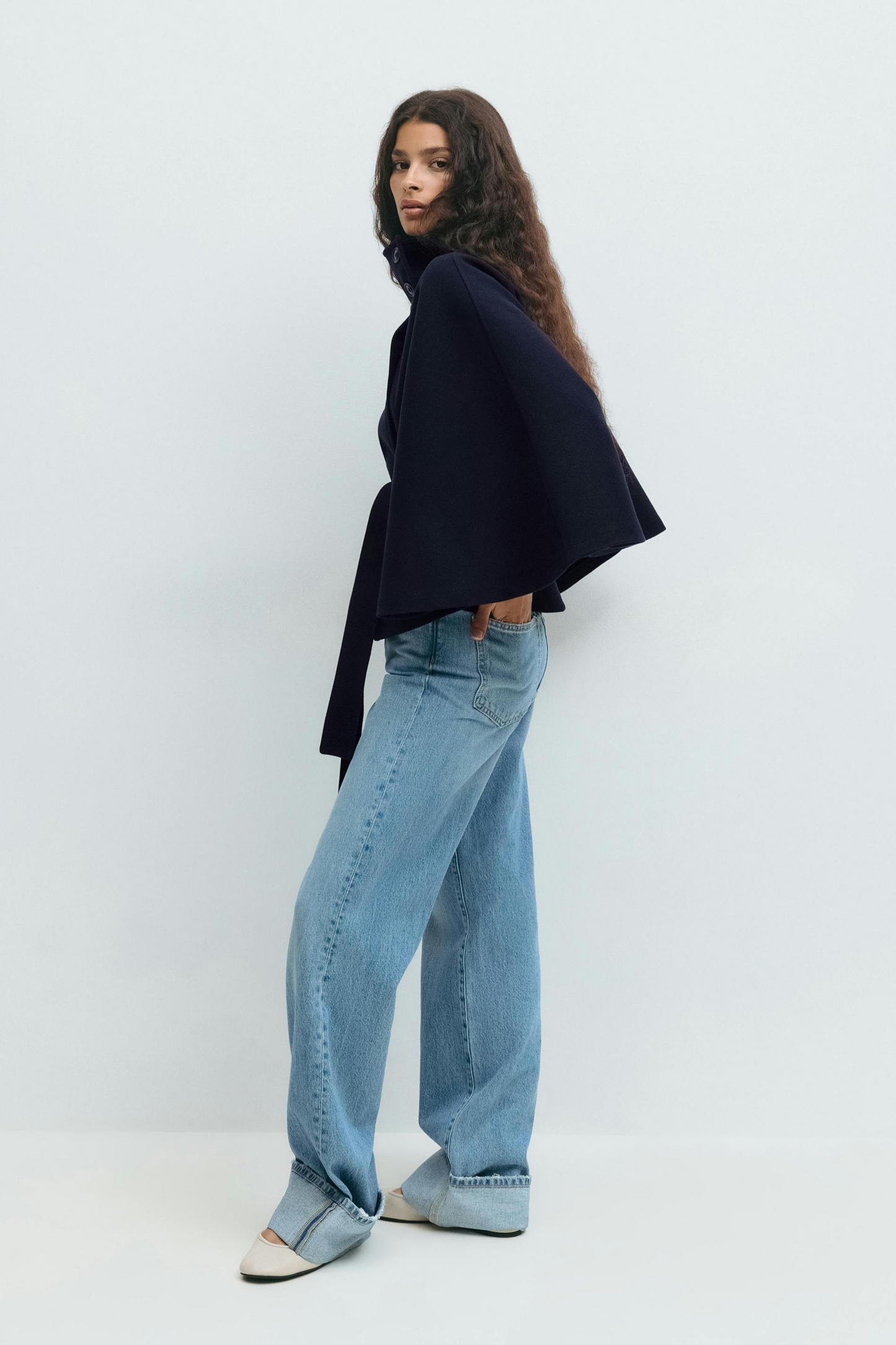 ELIZA | Belted Cape Jacket