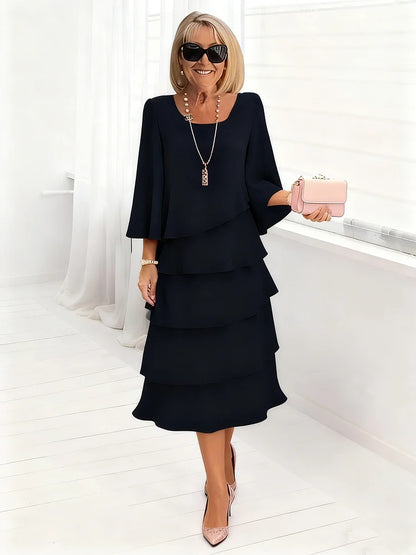 Katalin - Elegáns kötött maxiruha
