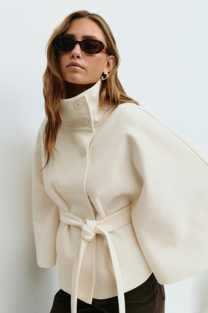 ELIZA | Belted Cape Jacket