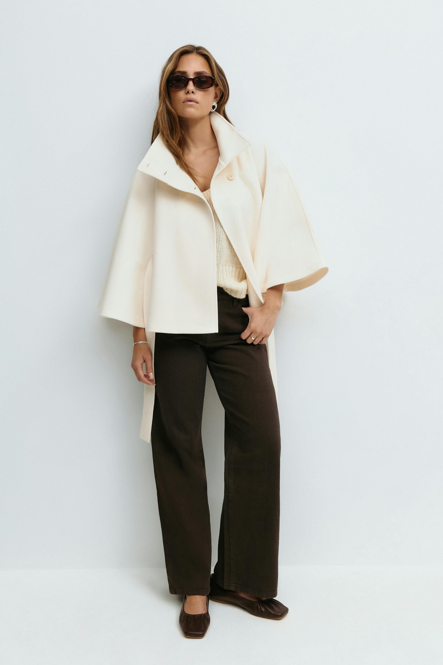 ELIZA | Belted Cape Jacket