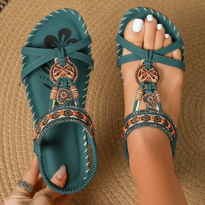 Flóra™ | Ibiza stílusú szandál – Kényelem és elegancia ötvözete