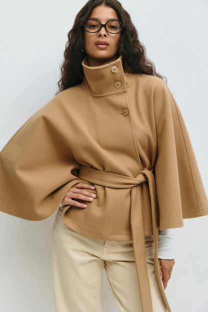 ELIZA | Belted Cape Jacket