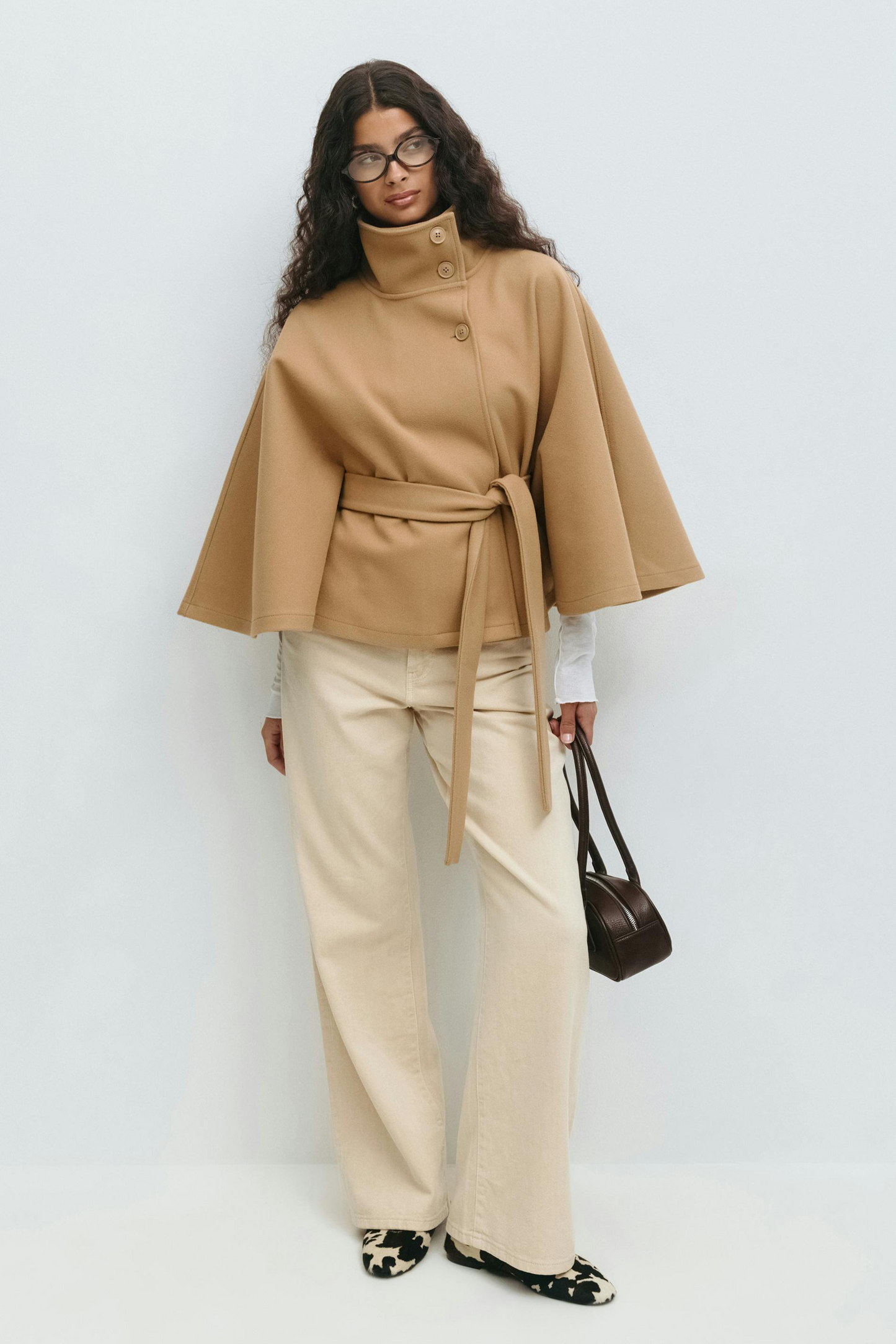 ELIZA | Belted Cape Jacket