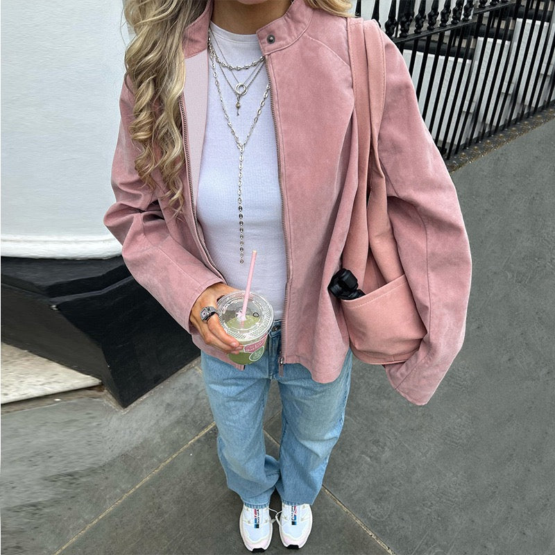 ELIZA | Suede Cloud Bomber