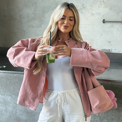 ELIZA | Suede Cloud Bomber