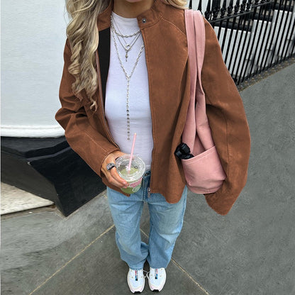 ELIZA | Suede Cloud Bomber