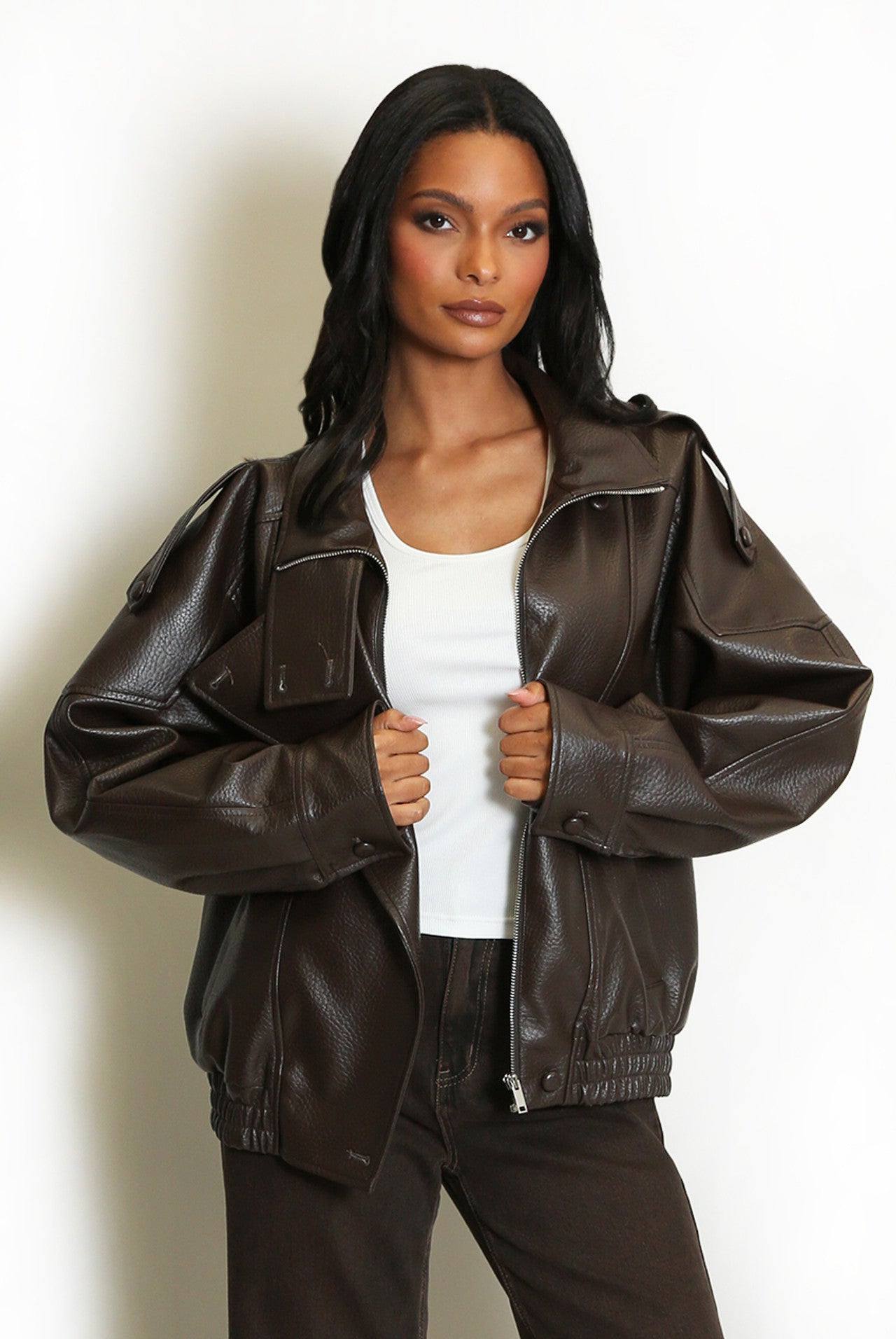 ELIZA | Uptown Leather Jacket.
