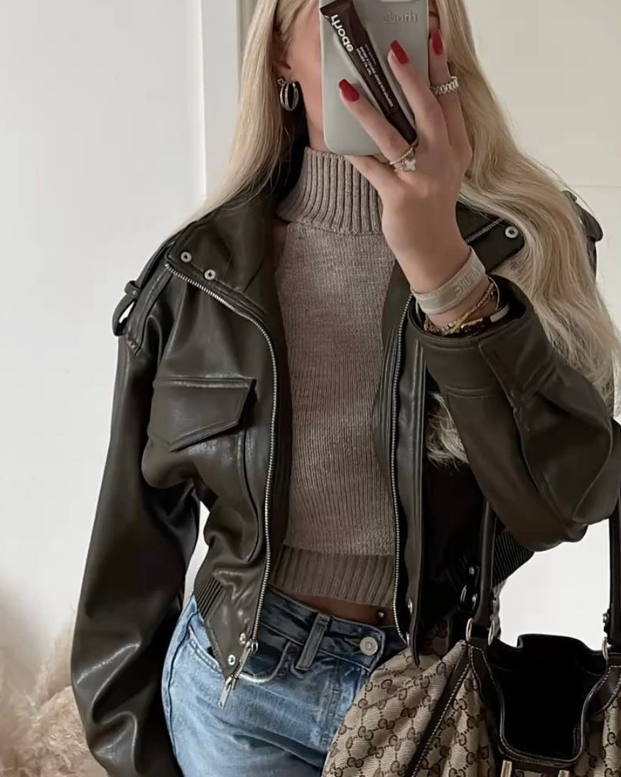 ELIZA | Atlas Cropped Bőrdzseki