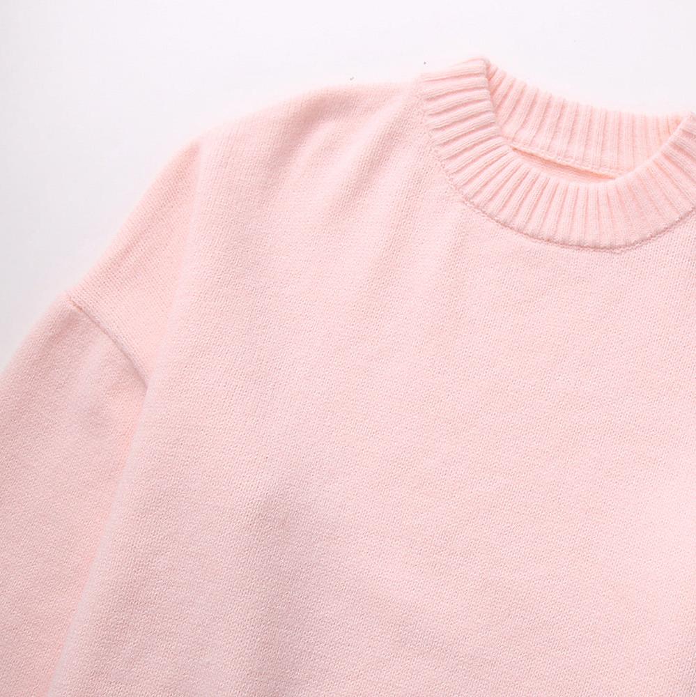 ELIZA | Pink Cozy Kötött Pulóver