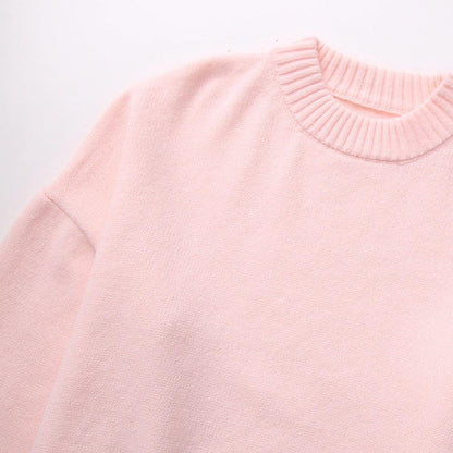 ELIZA | Pink Cozy Kötött Pulóver